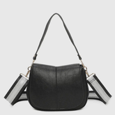 Ginny - Faux Leather Shoulder Bag - Black